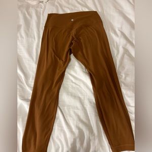 Lululemon Align 28” size 10 Copper Brown